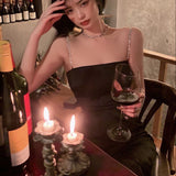 Summer Spaghetti Strap Midi Dress Women Sexy Prom Evening Bodycon Party Birthday Club Fashion