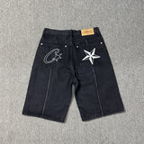 Devil Island Jeans Star Embroidered Jacket High Street Vintage