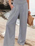 Casual Trousers Style Cotton Distressed For