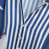 New Casual Loose Silk Satin Satin Sag Shirt