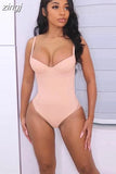 2023Spring Skinny Fitness Romper Women Bodysuit Sleeveless Sexy Strap Low Cut Playsuit Workout Loungewear