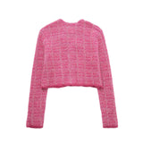 And Winter New Textured Short Knitted Coat 4331168 Miniskirt