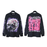 Star Long-Sleeved T-Shirt Men's Ins Street Fashion T-Shirt Autumn And Winter Loose Casual Pure Cotton Bottom