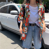 Chiffon Blouse for Women Women's Summer Tops 2024 Boho Clothing Korean Style Beach Shirt Elegant Social Women's