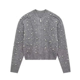 Autumn Pearl Knitted Pilot Jacket