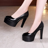 High Heel 13Cm Thin Heel Cheongsam Model Catwalk Shoes Women's Thick Soles Waterproof Platform Professional