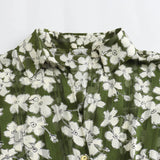 New Flower Print Loose Casual Shirt