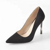 Onlymaker Women's Shoes Pointed Toe Black Red Patent Leather Metal Heels Fashion Dress Wedding Party Big Size Lady Thin