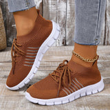 43-Yard Single-Shoe Lace Mesh Sneakers Women's Version Of Lightweight Flat-Bottomed Large-Size