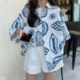 Harajuku Blouses Women Casual Oversize Blouse Tops Women Blouse Woman New Collection 2023 Short Sleeve Summer Women's