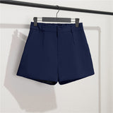 Zingj Photo Suit Shorts Female Summer 2024 New High Waist Loose Gray Five Minute Pants Straight Tube Hong Kong Flavor Casual