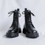 Zingj Men's British High Boots Summer New Booleather Chelsea Boots