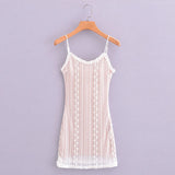 New Spring Stretch Lace Sexy Slim Dress With Buttocks And Bottom