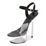 New Woman shoes summer sandals heel transparent female platform High Heels Crystal pole dance wedding dress 2020 stripper