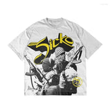 Hip Hop T-Shirt Harajuku Short T-Shirt Gothic Street Clothing Fashion Men's And Women's Punk