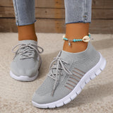 43-Yard Single-Shoe Lace Mesh Sneakers Women's Version Of Lightweight Flat-Bottomed Large-Size