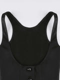 Button Down Strap Corset Top- Outfit