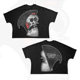 T-Shirt Hip-Hop Fun Cartoon Pattern Printing Oversized T-Shirt Original Gothic Cotton Short