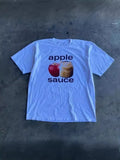 Street Summer T-Shirt Applesauce Print Punk Gothic Kawayi Top Short-Sleeved Y2k Korean