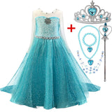 Winter Dress New Queen Halloween Costume For Kids Cosplay Dresses Princess disfraz carnaval vestido de festa