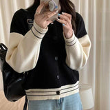Zingj Style Lazy Knitted Sweater Women's Autumn New Loose Casual Sweater Cardigan