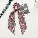 Women Streamers Bohemian Scrunchies Print Elastic Hair Bands Girls Hair Ropes Ties Holder Ponytail Headwear Hair
