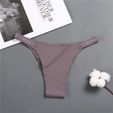 Panties Cotton Briefs Female Underpants Sexy Panties Thong Pantys Solid Color Intimates Lingerie Women