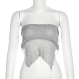2025 Fashion Trend Women's New Breast-Wearing Body-Dectivable Knitting Small