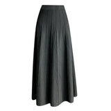 Zingj Beat Thickened Modal Knitted Skirt Women's Winter Korean Version Of High-Waisted A-Shaped Skirt Wool Pendulum