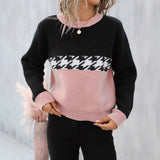2025 New Colored Knitted Shirt Women's Autumn Winter Leopard Tard New V-Necked