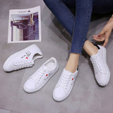 Zingj Women's 2023 New Summer Leisure Korean Spring Student Sports Shoes Flat-Soled Breathable Board Shoes Children's