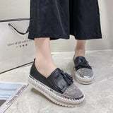 Ladies' Casual Shoes 2023 Summer New Shallow-Mouthed One-Foot Love Shoes Korean Version Of Diamond