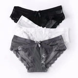 Women Lace Panties Seamless Panty Breathable Briefs For Women Hollow Out Low Waist Transparent Underwear Intimates