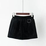 Women Autumn Elastic Waist Thickening Hot Sale Bottom Solid Loose Casual Female Basic Elegant All-match Retros