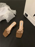 Small Cool Slippers Children 2025 Summer New Wear Daily Flat Bottom One Word Out Women's
