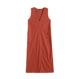 New Summer Style Minimalist And Elegant Vintage V-Neck