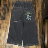 Men's Jeans Y2K Bag Vintage High-Quality Pattern Hip-Hop Street Leisure Men Harajuku Wide