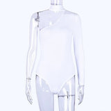 Zingj Women's Onesie Hanging Neck Type Off The Shoulder Sexy Slim Onesie Women