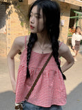 Camis Women Backless Hotsweet Summer Design Simple All-match Loose Casual Student Fashion Korean Style Lace-up Popular