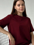 Hot Summer T-Shirt Women's Pure Cotton 16-Color Basic Loose Top Ins Soft