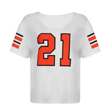Zingj Style Digital Print Loose Round Collar Short Sleeve T Shirt Women's 2024 Summer INS New Top