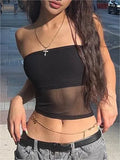 Paneled Mesh Bandeau
