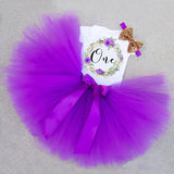 Cotton Baby Girl First 1st Birthday Party Tutu Dresses for Vestidos Infantil Princess Clothes 1 Year Girls Children's