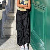 Womens Long Pants Adult Harem Low Waist Casual Solid Color Loose Fit Drawstring Waistband Female Sporty