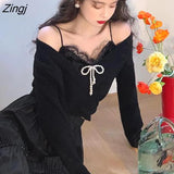 Women Solid Lace Lovely Preppy Style Chic Girlish Simple Casual All-match Female Sleeveless Korean Outerwear Sexy