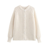 20241 / 2 New Women's Street Fashion Casual Round Collar Long-Sleeved Sweater W063 6021-Outfit