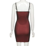 Double Layer Sexy Skinny Dress Women Sleeveless Party Bodycon 2023 Bandage Elastic Split Trend Clubwear Slim
