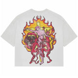 Y2K T-Shirt, Men's Wear, Women's Wear, Vintage Hip-Hop Graffiti, Graphics Printing Street Clothes, Oversized