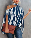 Zingj Wise Hot Summer Hanging Bat Sleeve Print Shirt