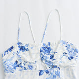 Spring Flower Printed Underwear Dress